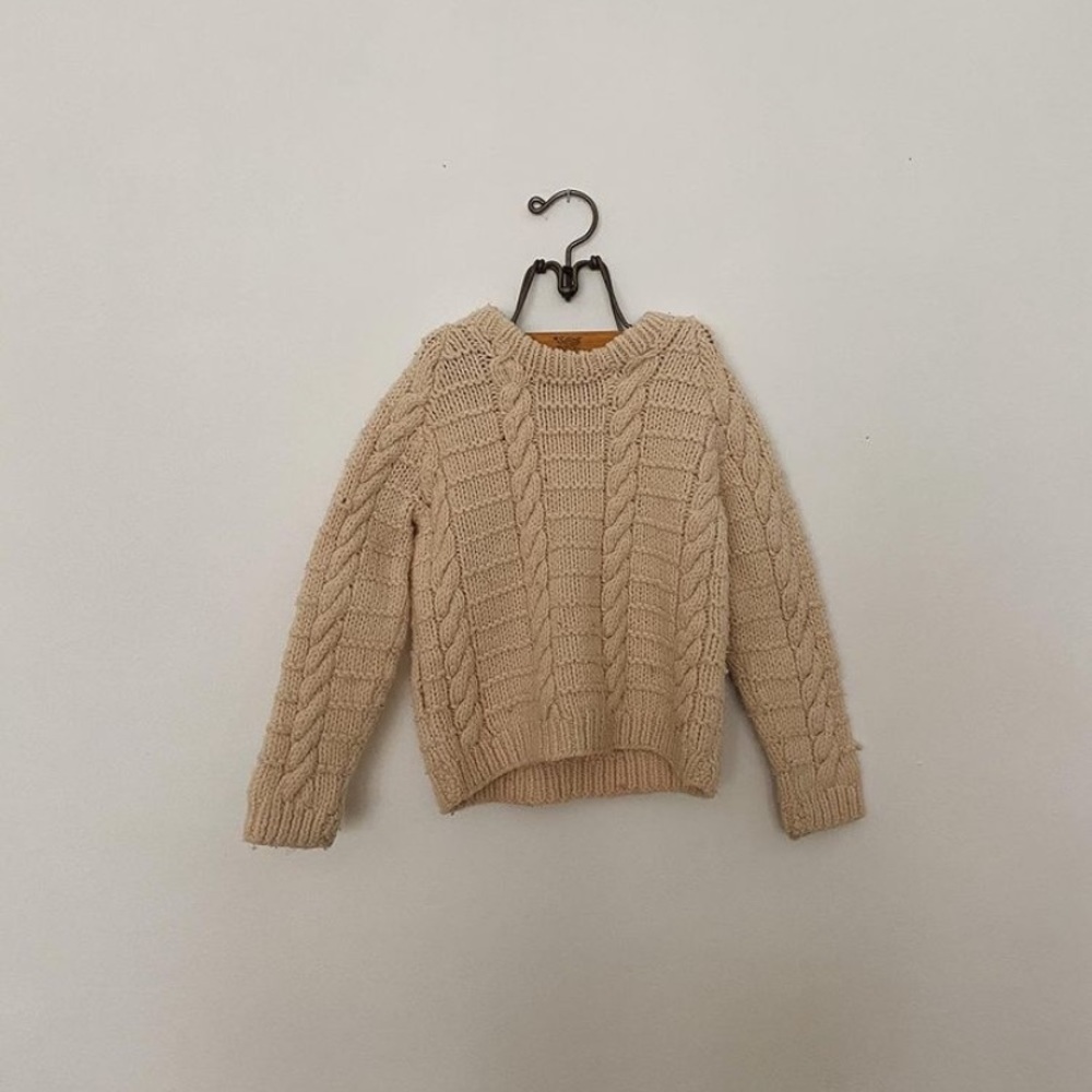 Handmade fisherman kids knit (check measurements)